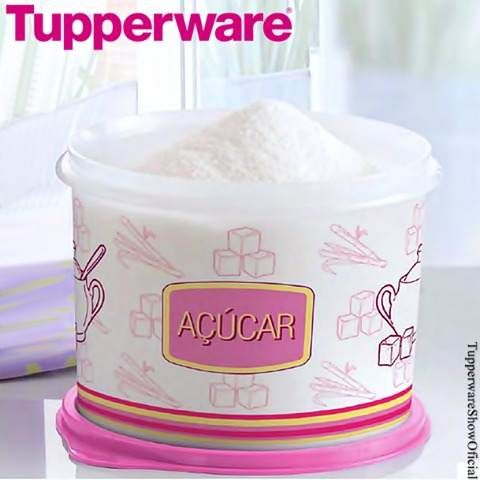 tupper caixa de açucar